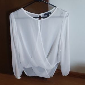 Topshop high low front back cut out top
